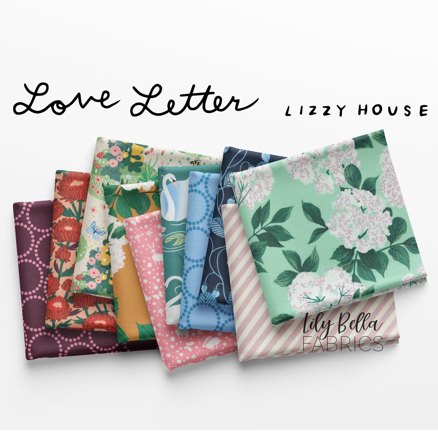 Love Letter Jelly Roll (40 pcs) by Lizzy House for Moda