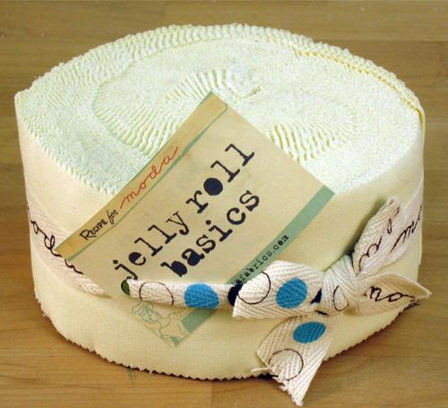 Snow Bella Solids Jelly Roll (40 pieces) by  for Moda (9900JR 11)