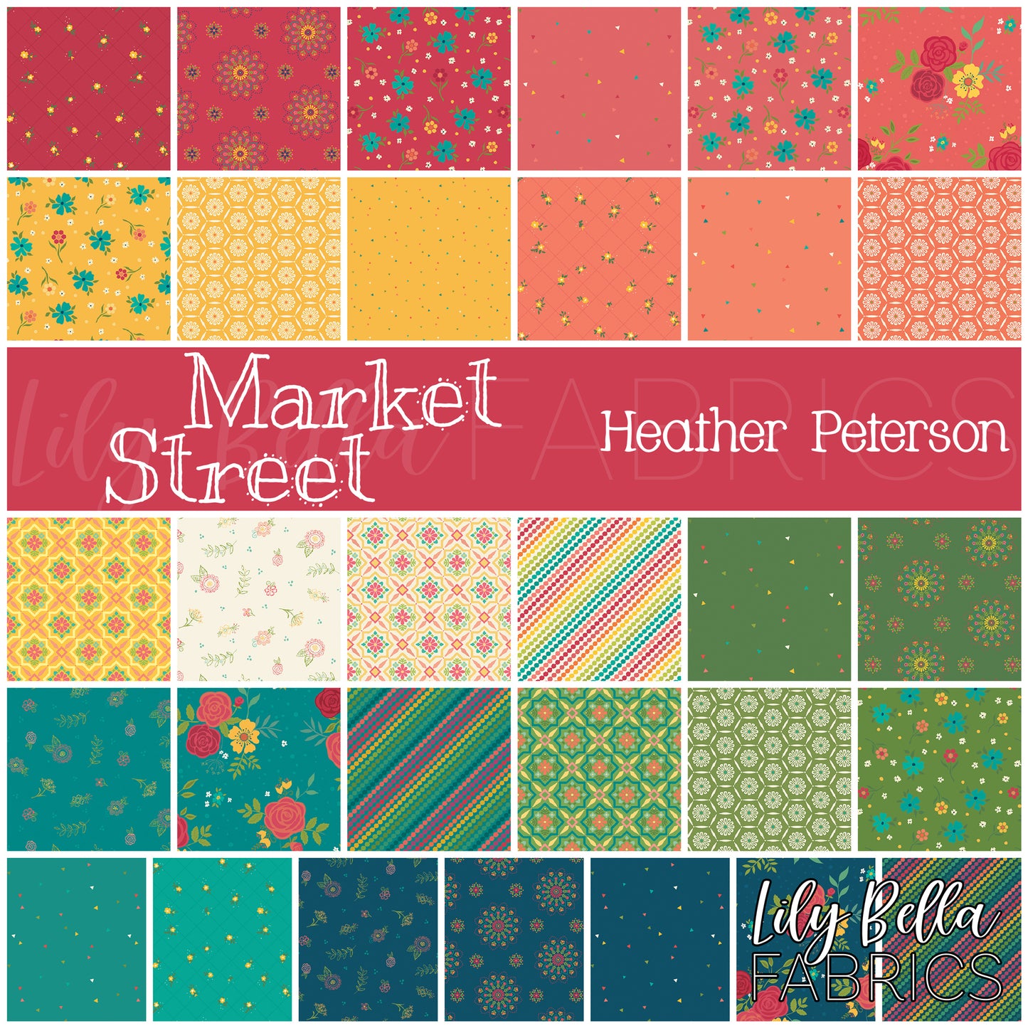 Market Street 10 Inch Stacker (42 pcs) by Heather Peterson for Riley Blake