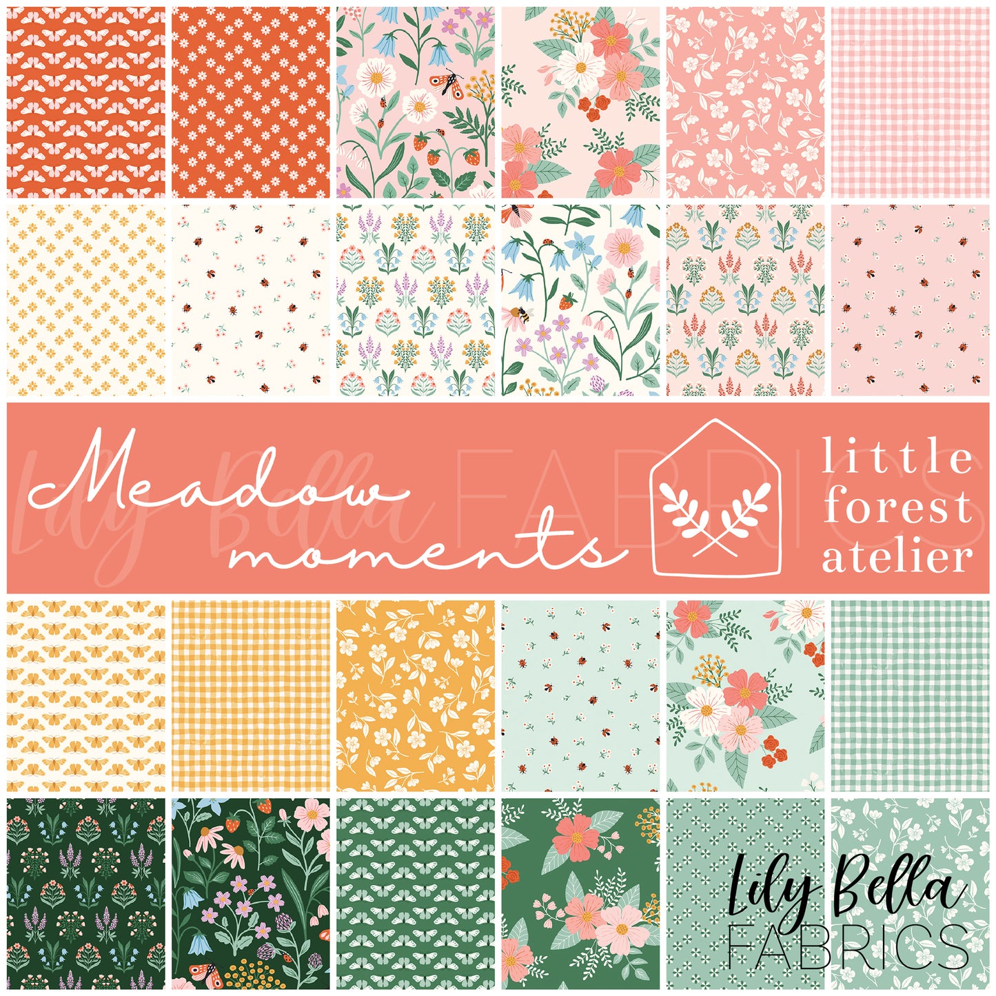 Meadow Moments 10 Inch Stacker (42 pcs) by Little Forest Atelier for Riley Blake Designs