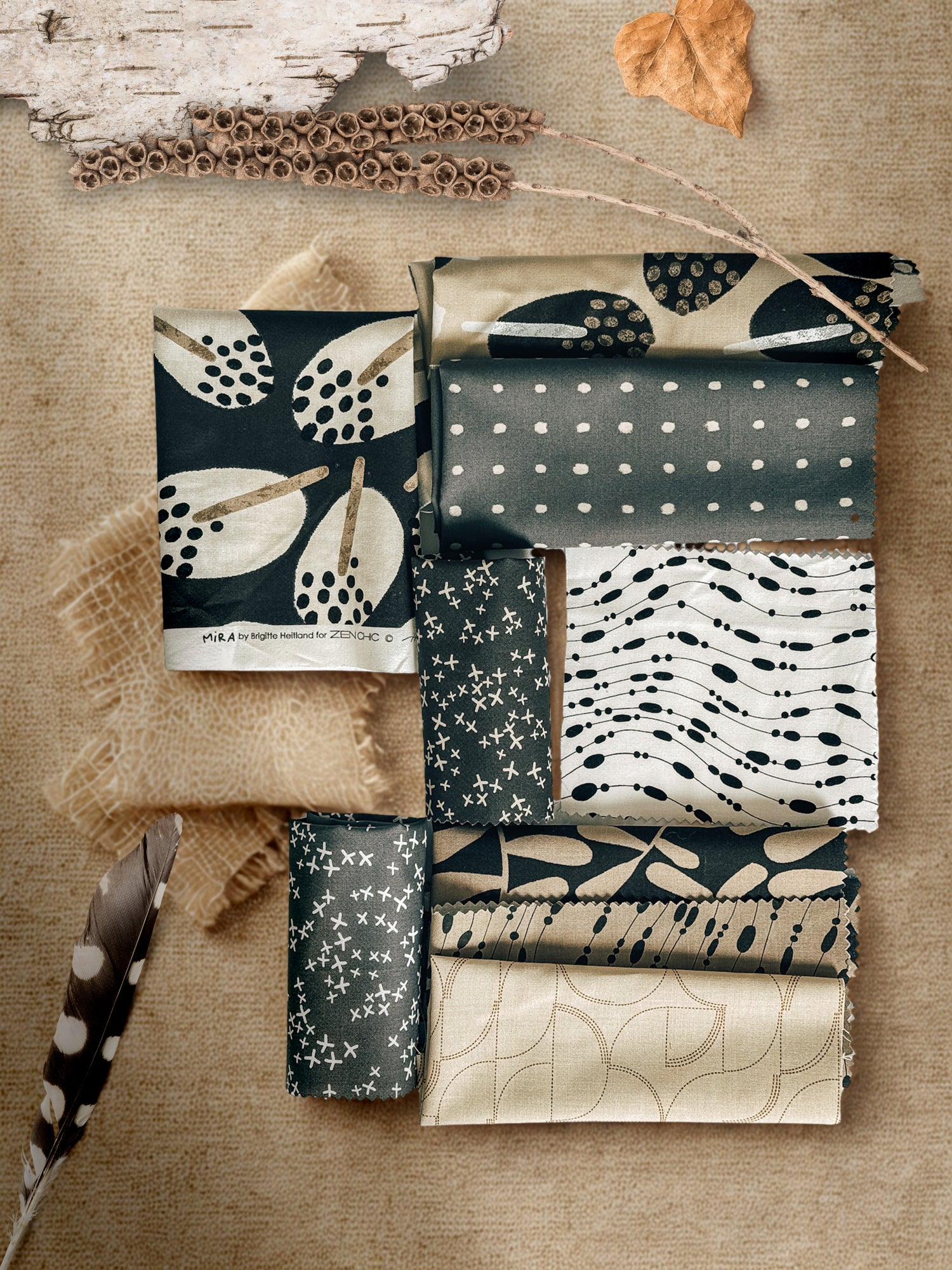 Mira Fabric Collection by Zen Chic for Moda at Lily Bella Fabrics