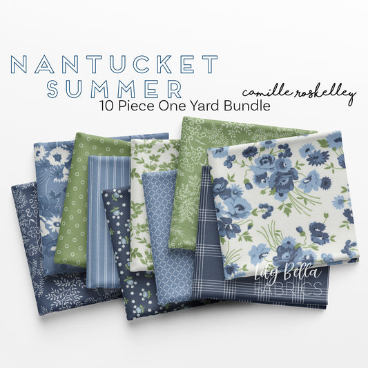 Nantucket Summer One Yard Bundle (10 pcs) by Camille Roskelley for Moda