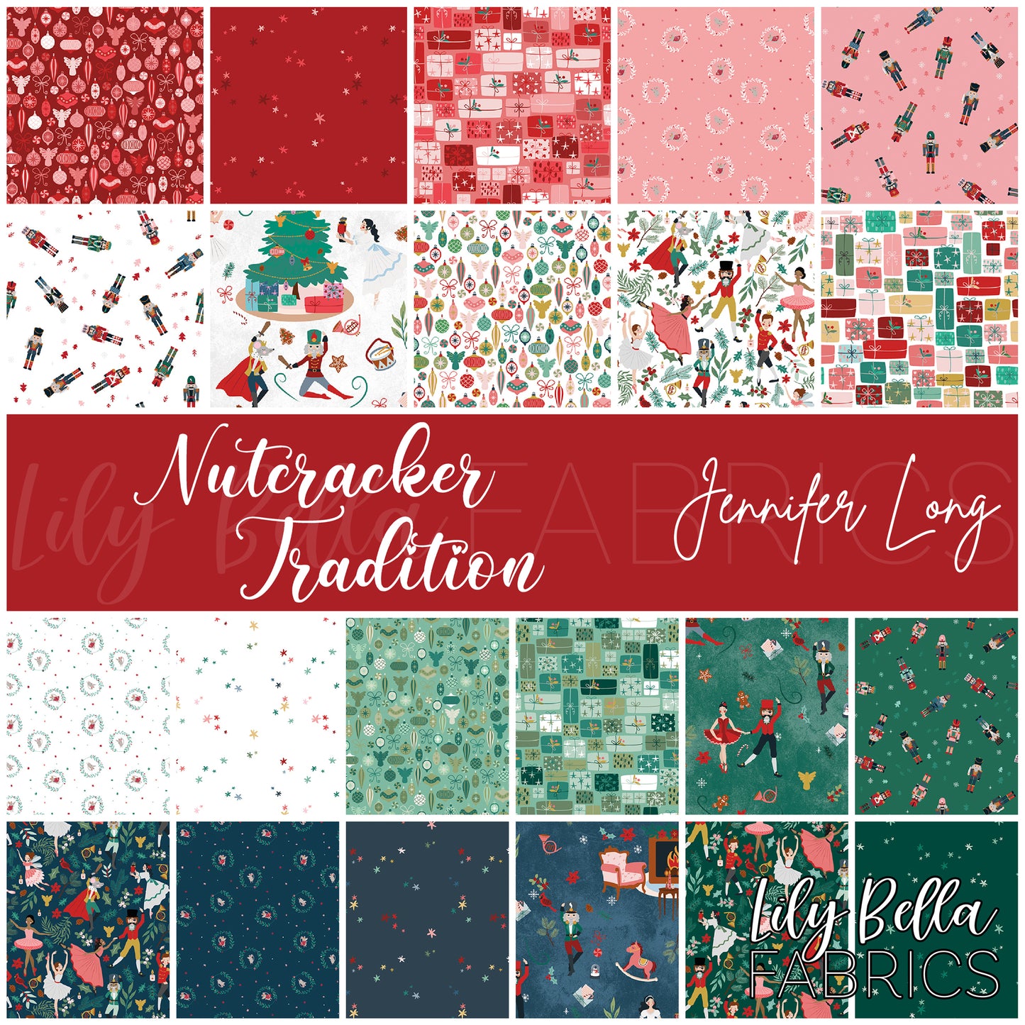 Nutcracker Tradition 10 Inch Stacker (42 pcs) by Jennifer Long for Riley Blake Designs