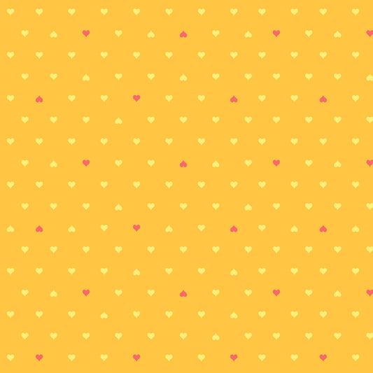 Unconditional Love in Buttercup - 1/2 yard - Besties by Tula Pink for FreeSpirit (PWTP221.BUTTERCUP)