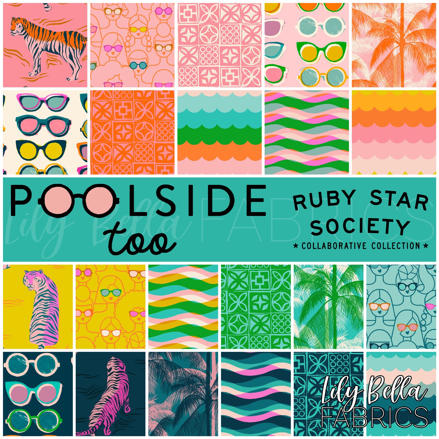 Poolside Too Fabric Collection by Ruby Star Society Collaborative at Lily Bella Fabrics