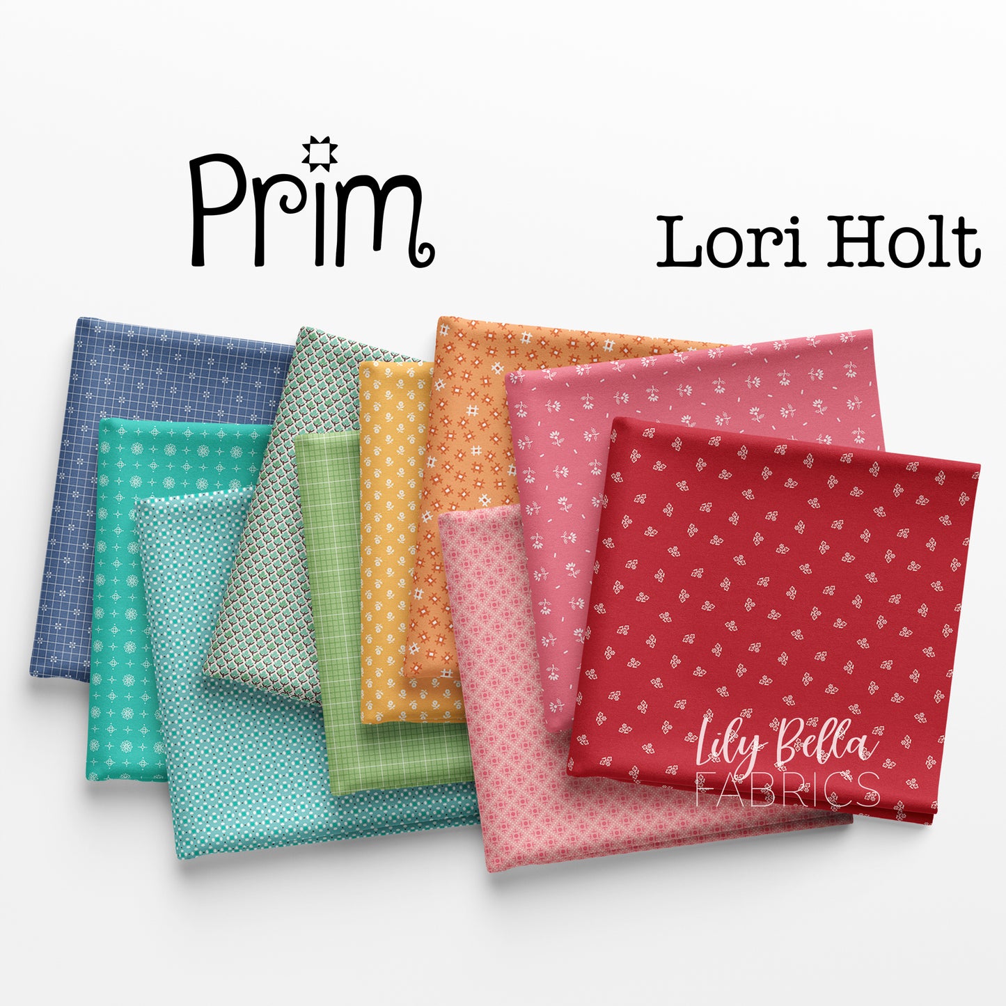 Prim Fat Quarter Bundle (10 pcs) by Lori Holt for Riley Blake