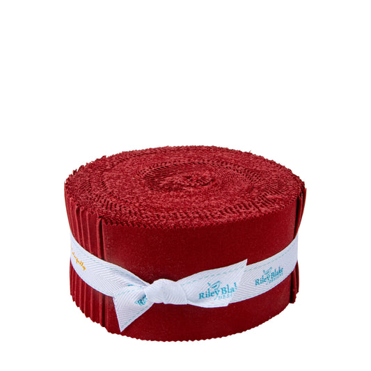 Dahlia Red Confetti Cottons Rolie Polie (40 pieces) by The RBD Designers for Riley Blake Designs (RP-120-DAHLIARED-40)