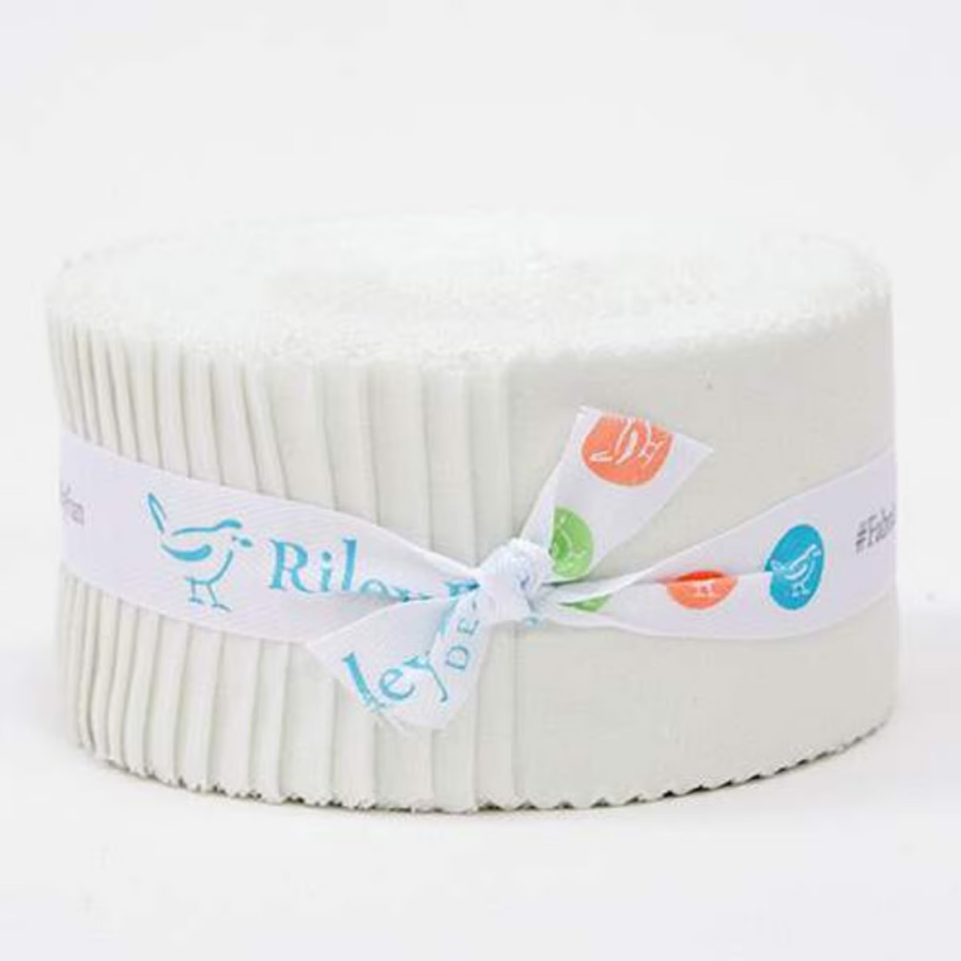 Off White Confetti Cottons Rolie Polie (40 pieces) by The RBD Designers for Riley Blake Designs (RP-120-OFFWHITE-40)