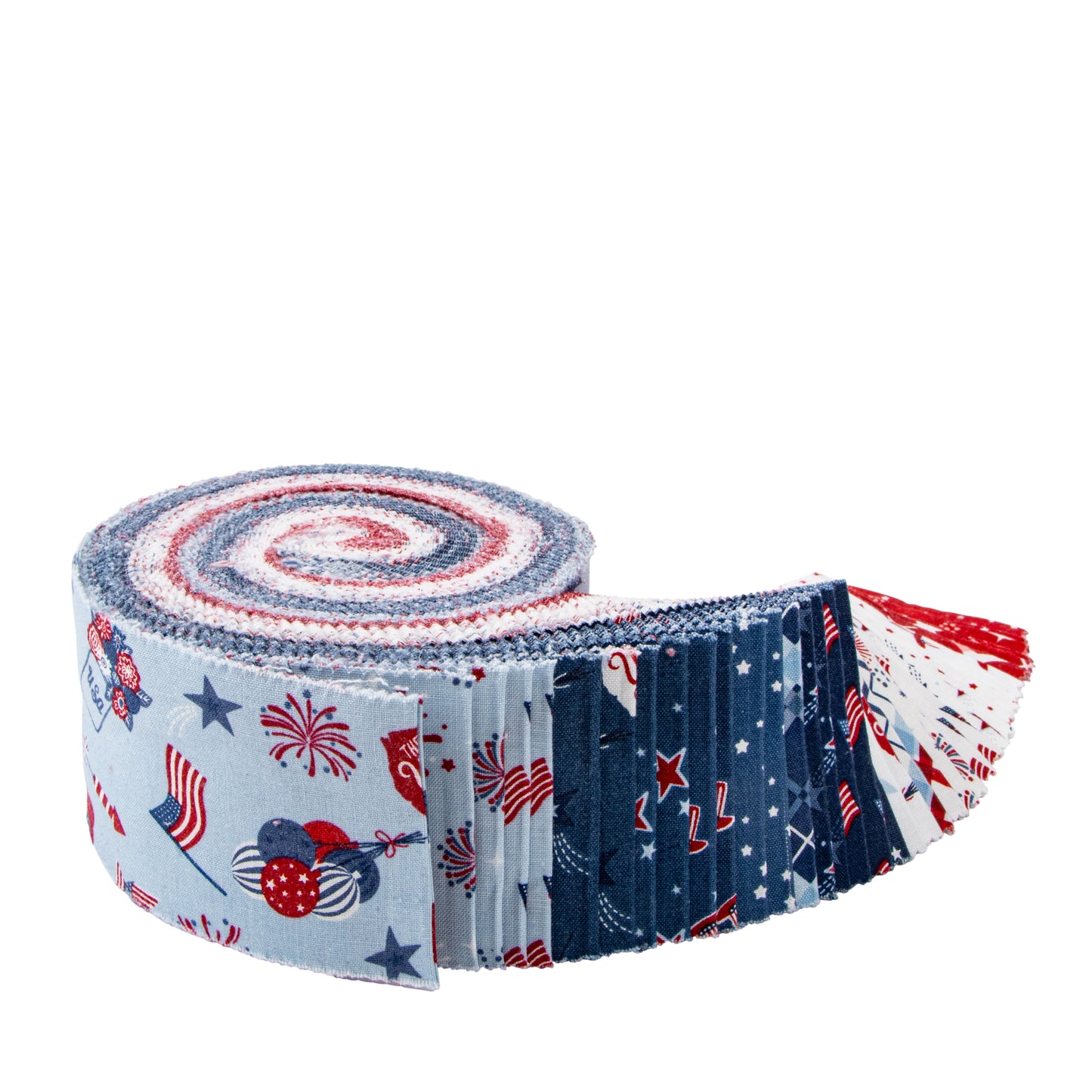 Stars and Stripes Forever Rolie Polie (40 pcs) by Lori Whitlock for Riley Blake Designs