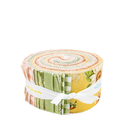 Sunflower Whispers Rolie Polie (40 pcs) by Lisa Audit for Riley Blake