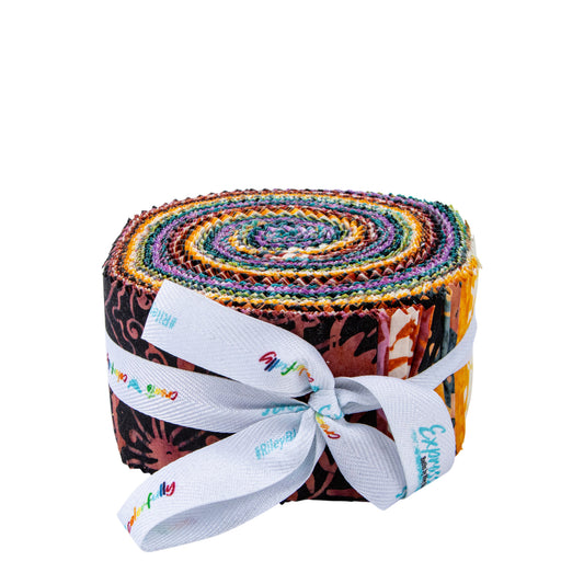 Garden Fresh Expressions Batiks Rolie Polie (40 pcs) by Riley Blake Designs