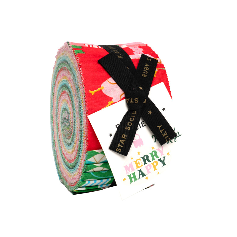 Merry Happy Jelly Roll (40 pieces) by Kimberly Kight for Ruby Star Society (RS3097JR)