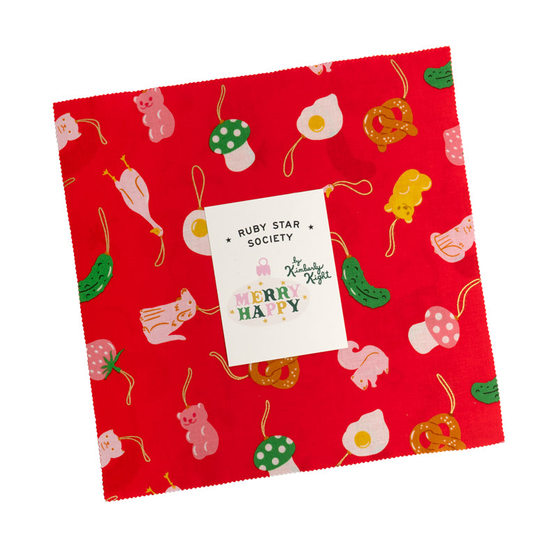 Merry Happy Layer Cake (42 pieces) by Kimberly Kight for Ruby Star Society (RS3097LC)