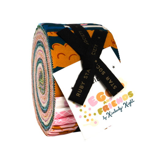 Egg and Friends Jelly Roll (40 pcs) by Kimberly Kight for Ruby Star Society