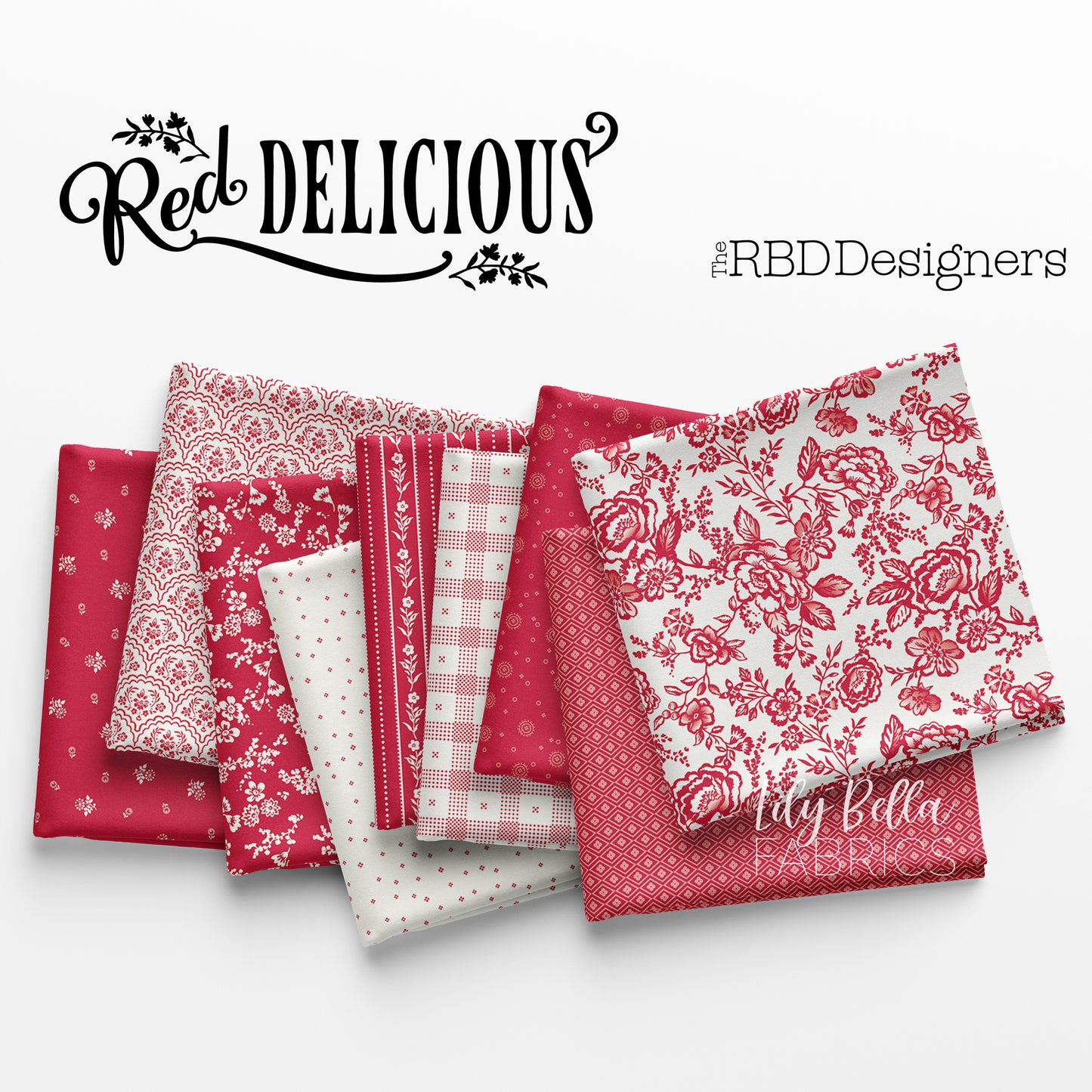 Red Delicious 10 Inch Stacker (42 pcs) by The RBD Designers for Riley Blake