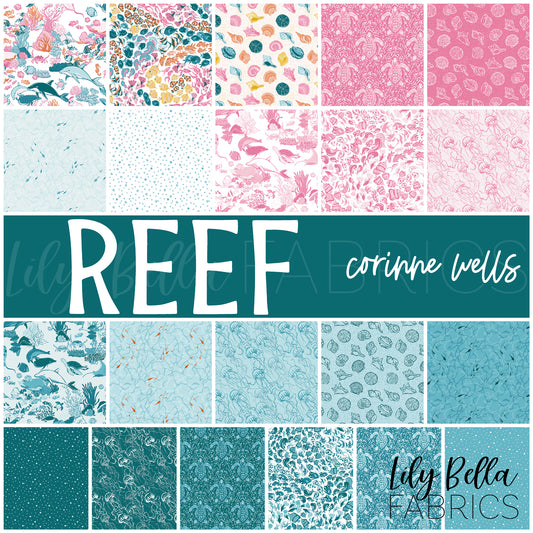 Reef 10 Inch Stacker (42 pcs) by Corinne Wells for Riley Blake Designs