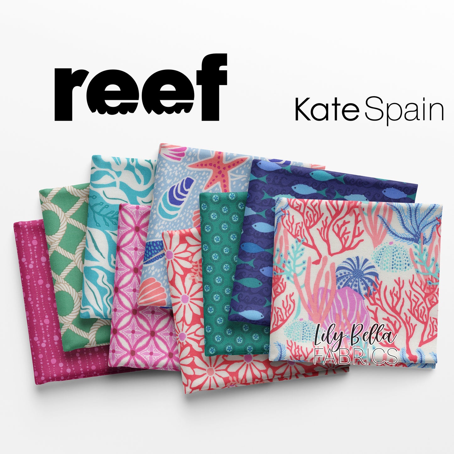Reef Layer Cake (42 pcs) by Kate Spain for Moda