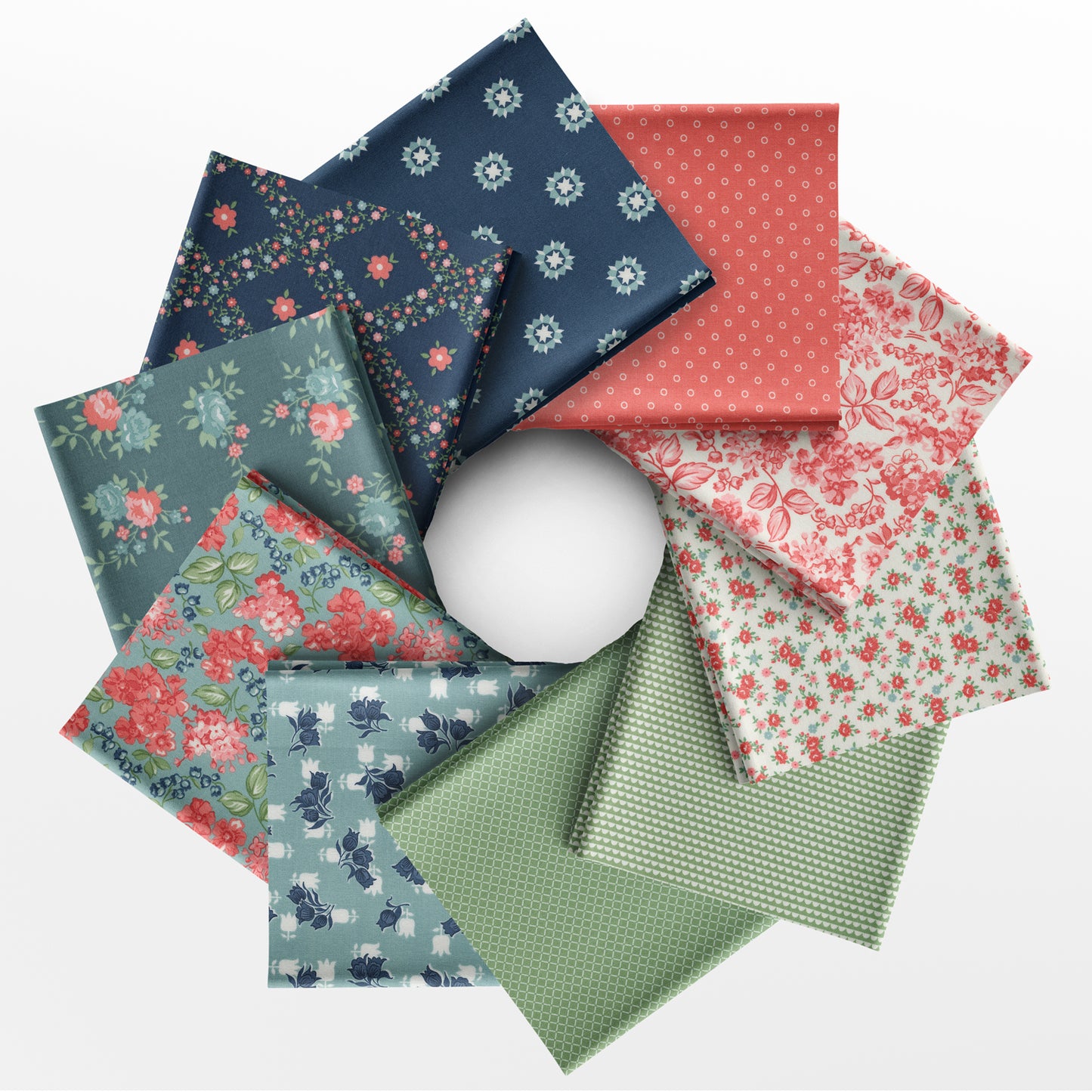 Rosemary Cottage Half Yard Bundle (10 pcs) by Camille Roskelley for Moda