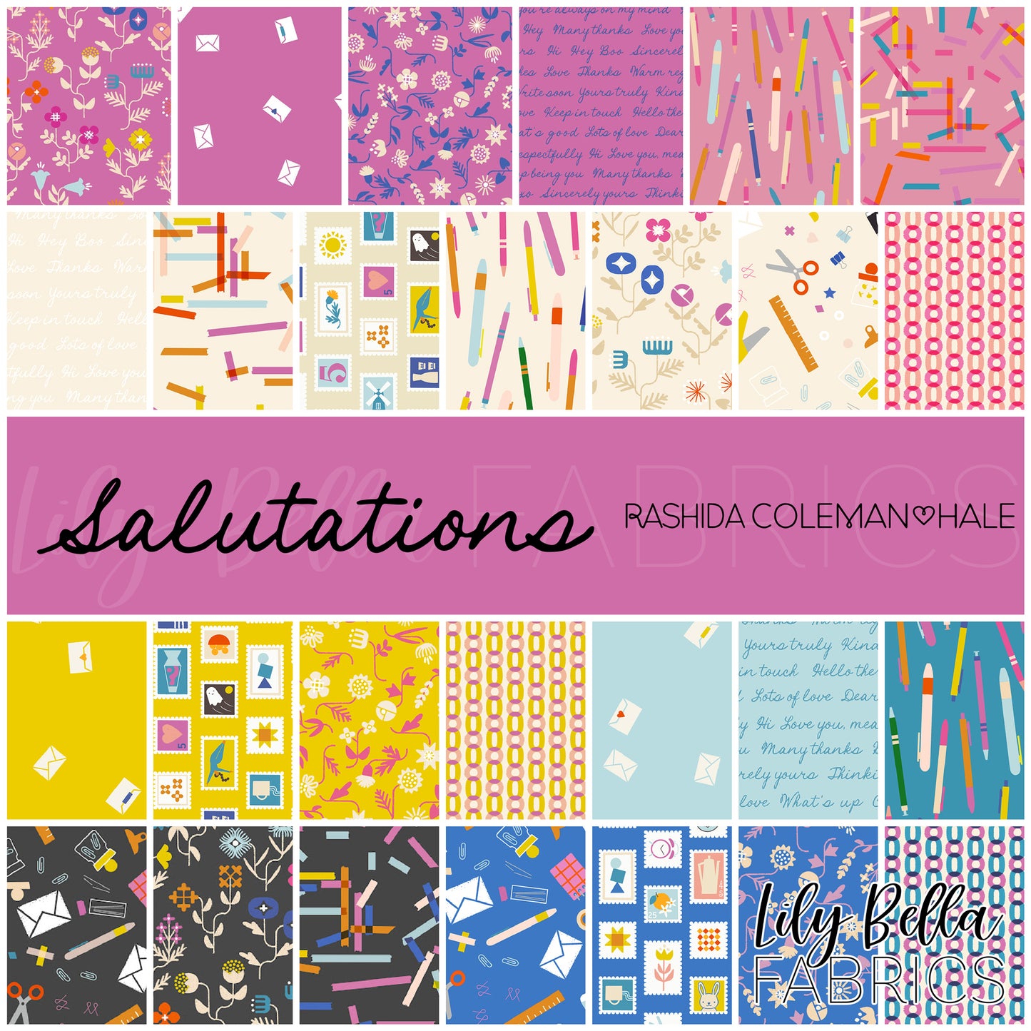 Salutations Jelly Roll (40 pcs) by Rashida Coleman-Hale for Ruby Star Society