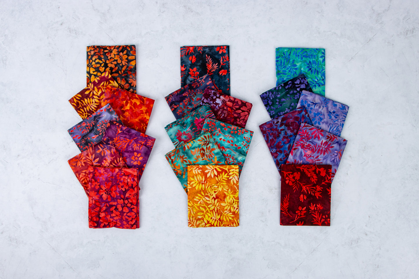 Seaside Sunset Expressions Batiks 10 Inch Stacker (42 pcs) by Riley Blake Designs