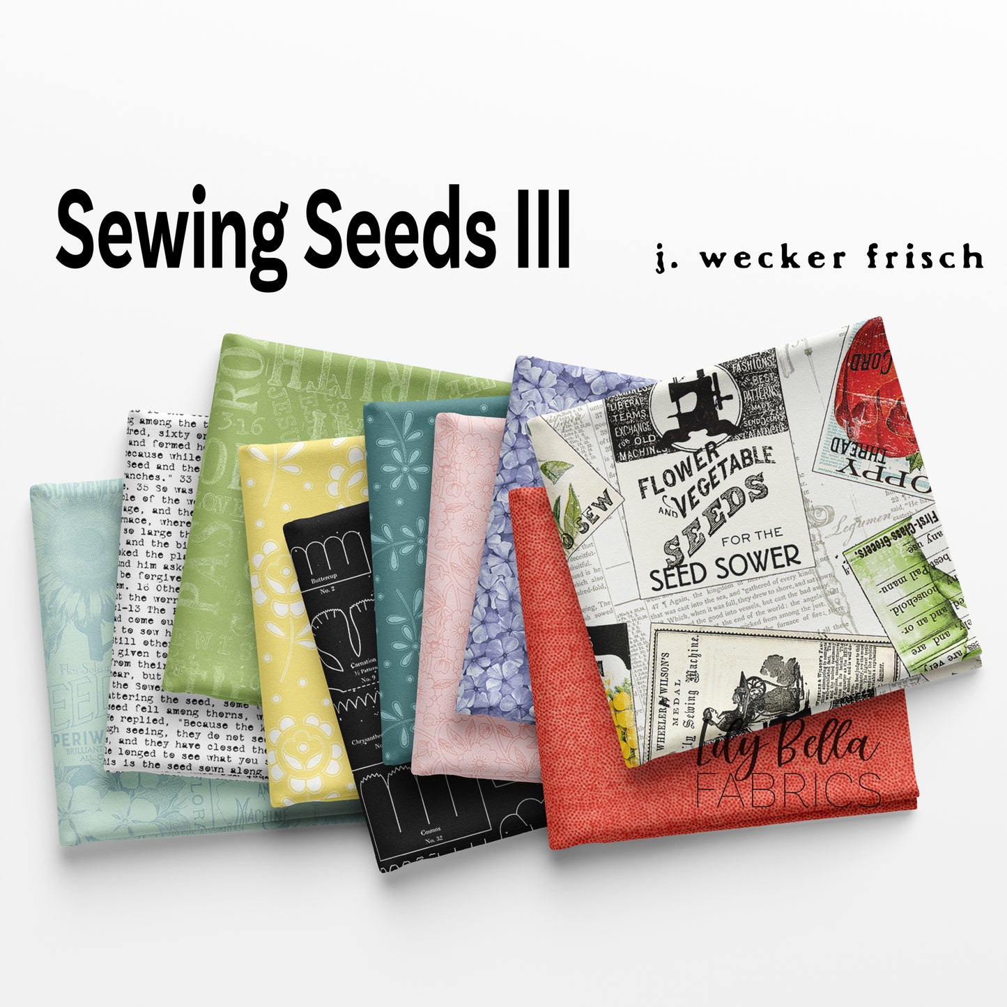 Sewing Seeds III Rolie Polie (40 pcs) by J. Wecker Frisch for Riley Blake