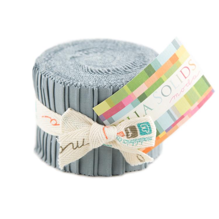 Steel Bella Solids Junior Jelly Roll (20 pieces) by  for Moda (9900JJR 184)