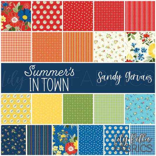 Summer's in Town 10 Inch Stacker (42 pcs) by Sandy Gervais for Riley Blake Designs