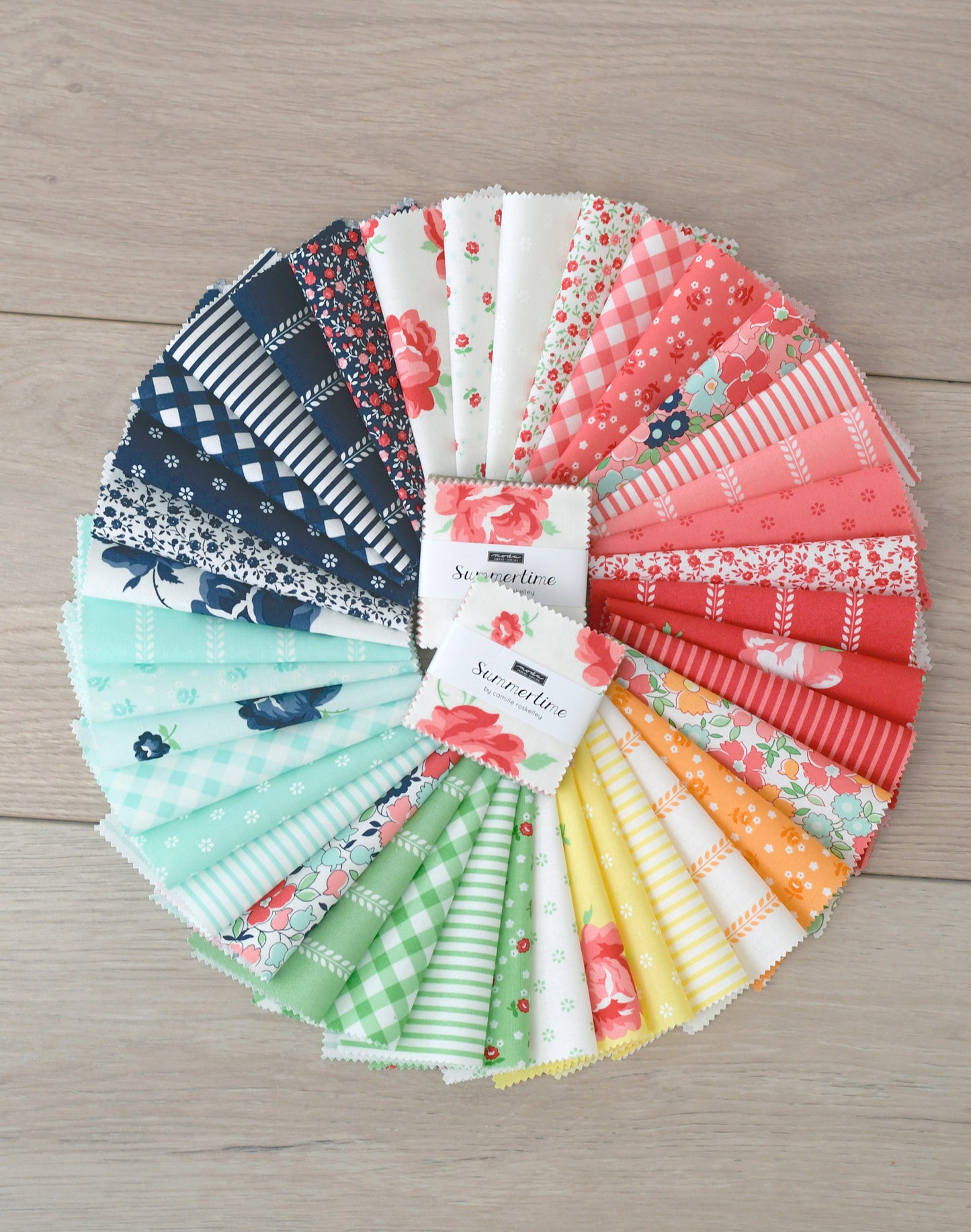 Summertime Fat Quarter Bundle (40 pcs) by Camille Roskelley for Moda