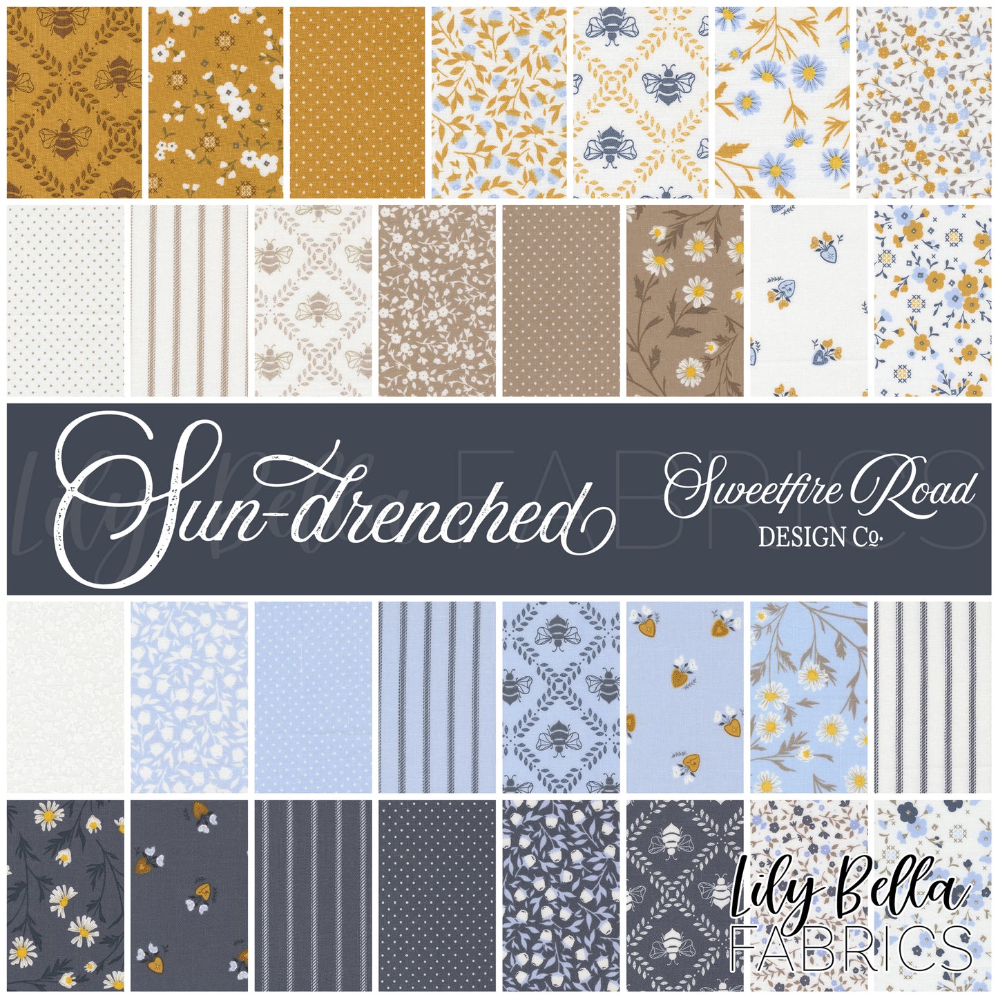 Sun-Drenched Fat Quarter Bundle (31 pcs) by Sweetfire Road Design Co. for Moda