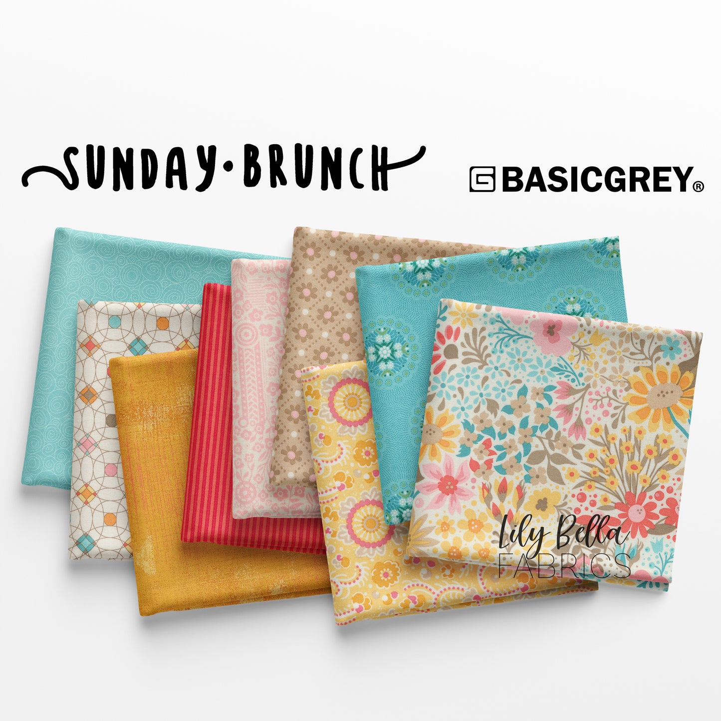 Sunday Brunch Fat Quarter Bundle (34 pcs) by BasicGrey for Moda