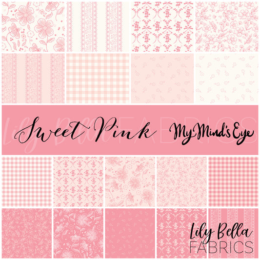 Sweet Pink 10 Inch Stacker (42 pcs) by My Mind's Eye for Riley Blake Designs