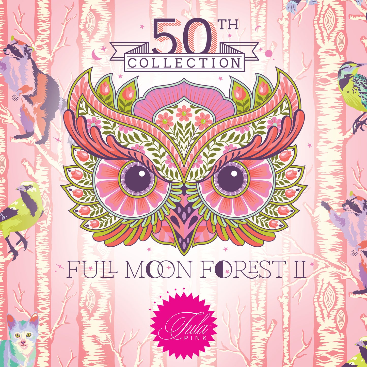 Full Moon Forest II Fat Quarter Bundle (12 pcs) by Tula Pink for FreeSpirit