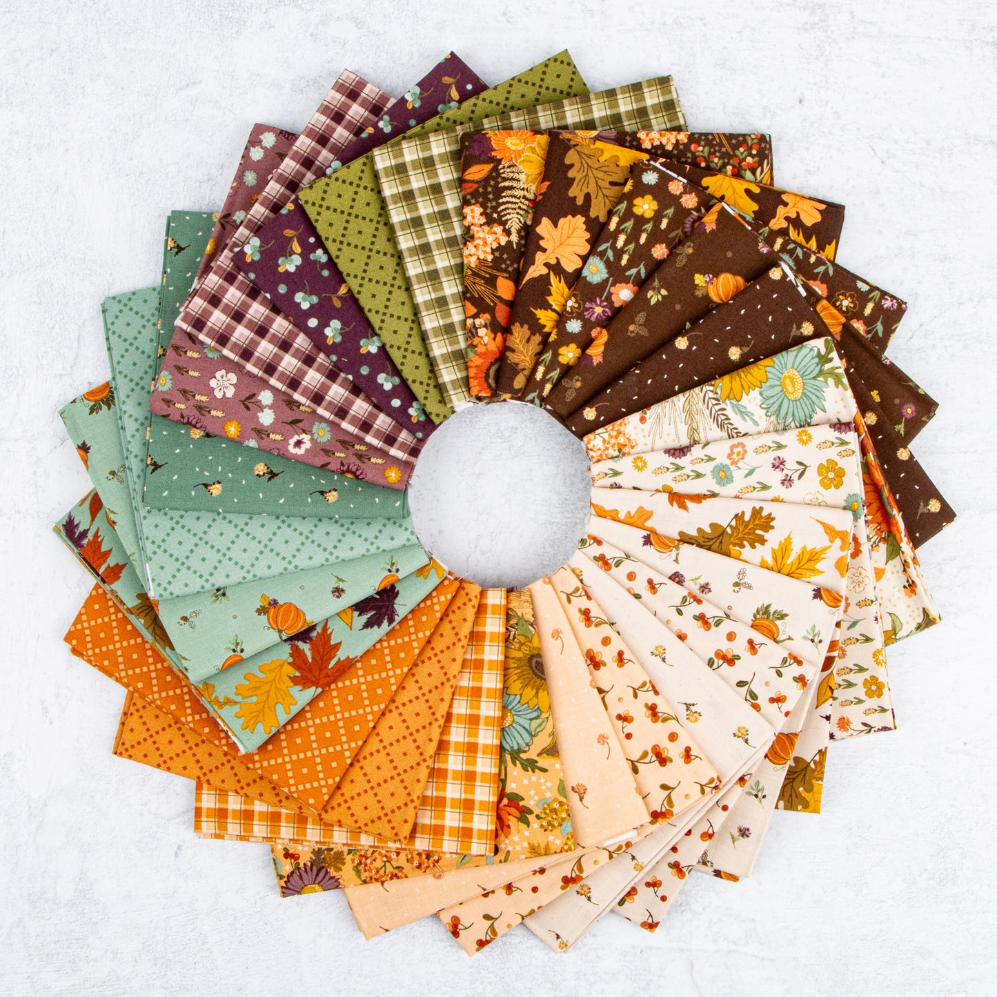 The Awe of Autumn 10 Inch Stacker (42 pcs) by Sandy Gervais for Riley Blake Designs