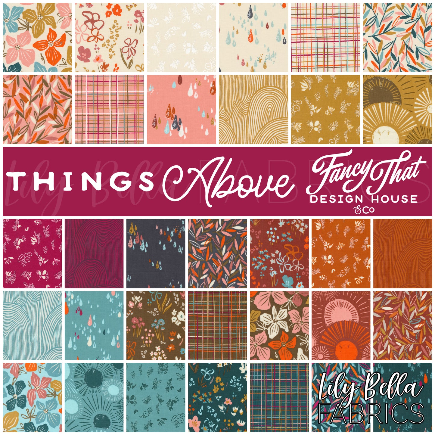 Things Above Fat Quarter Bundle (34 pcs) by Fancy That Design House and Co. for Moda