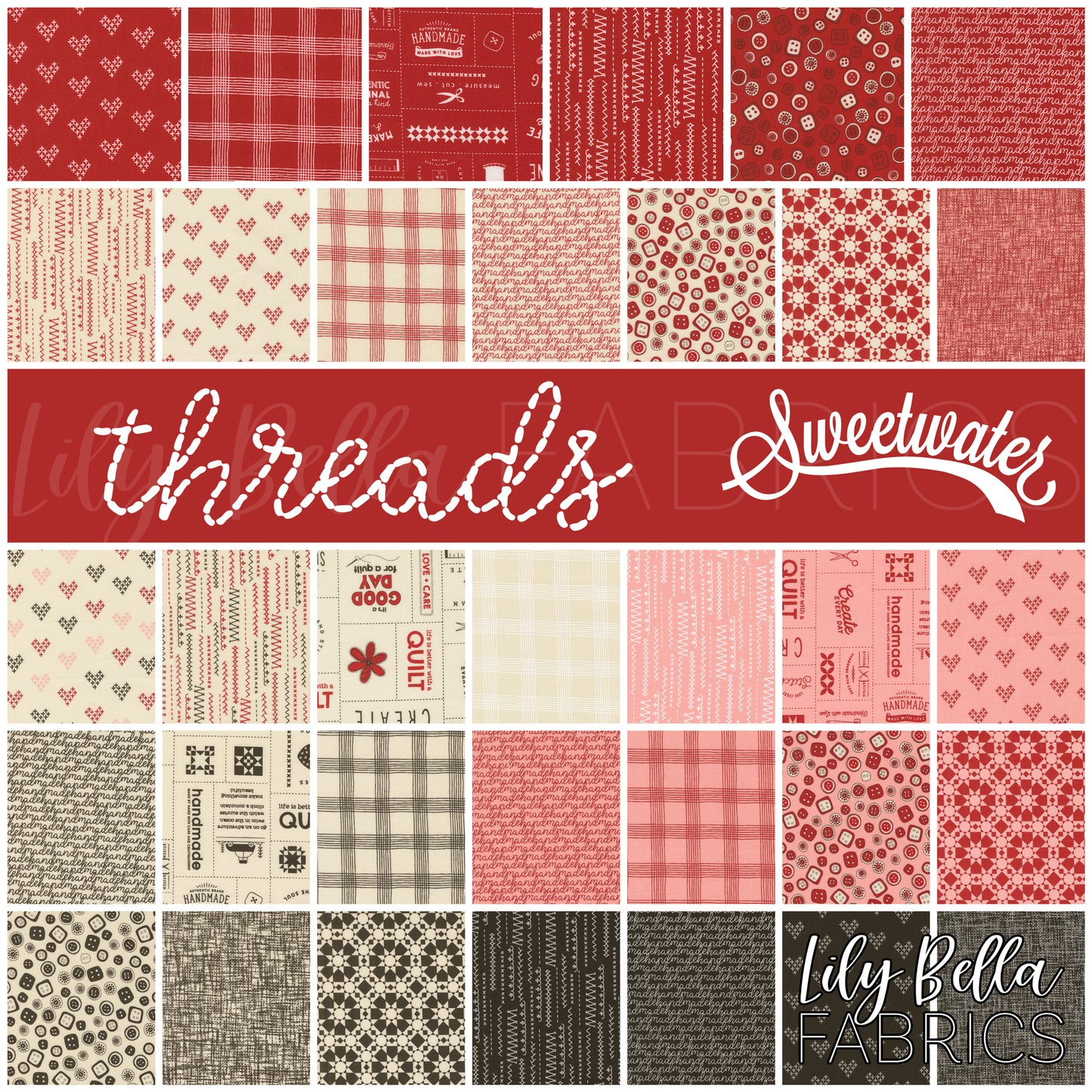 Threads Fat Eighth Bundle (26 pcs) by Sweetwater for Moda