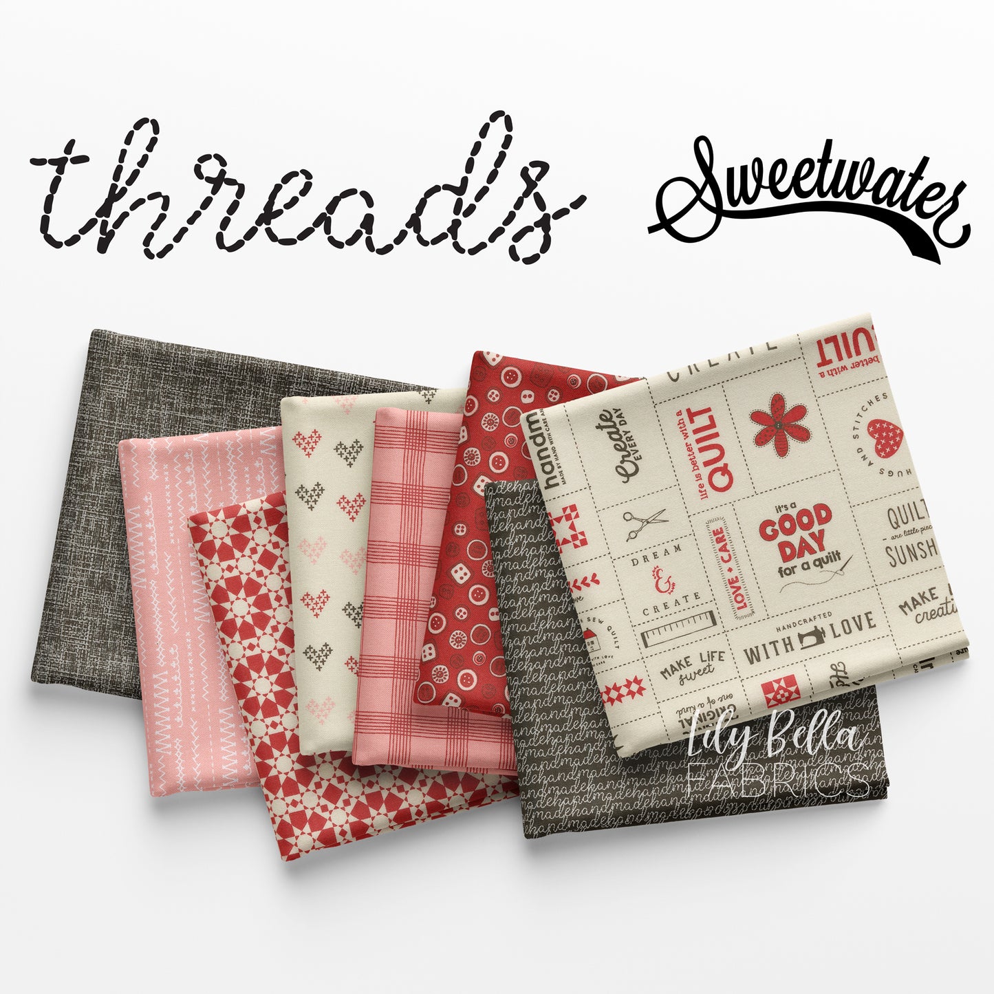 Threads Fat Quarter Bundle (34 pcs) by Sweetwater for Moda