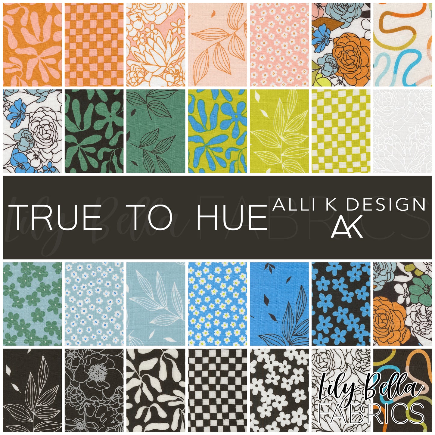 True to Hue Jelly Roll (40 pcs) by Alli K Design for Moda