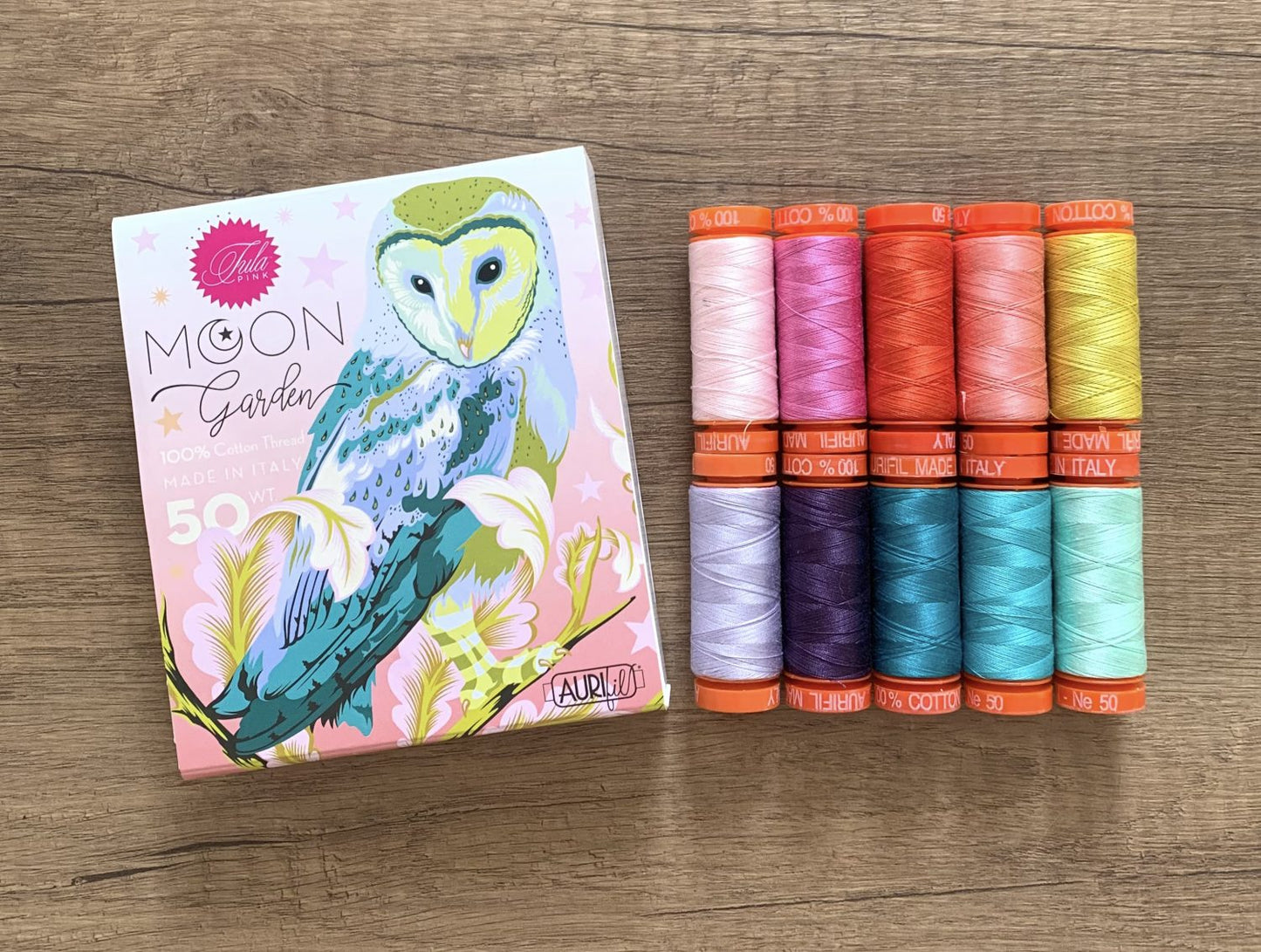 Moon Garden Thread (10 small spools, 50WT) by Tula Pink for Aurifil