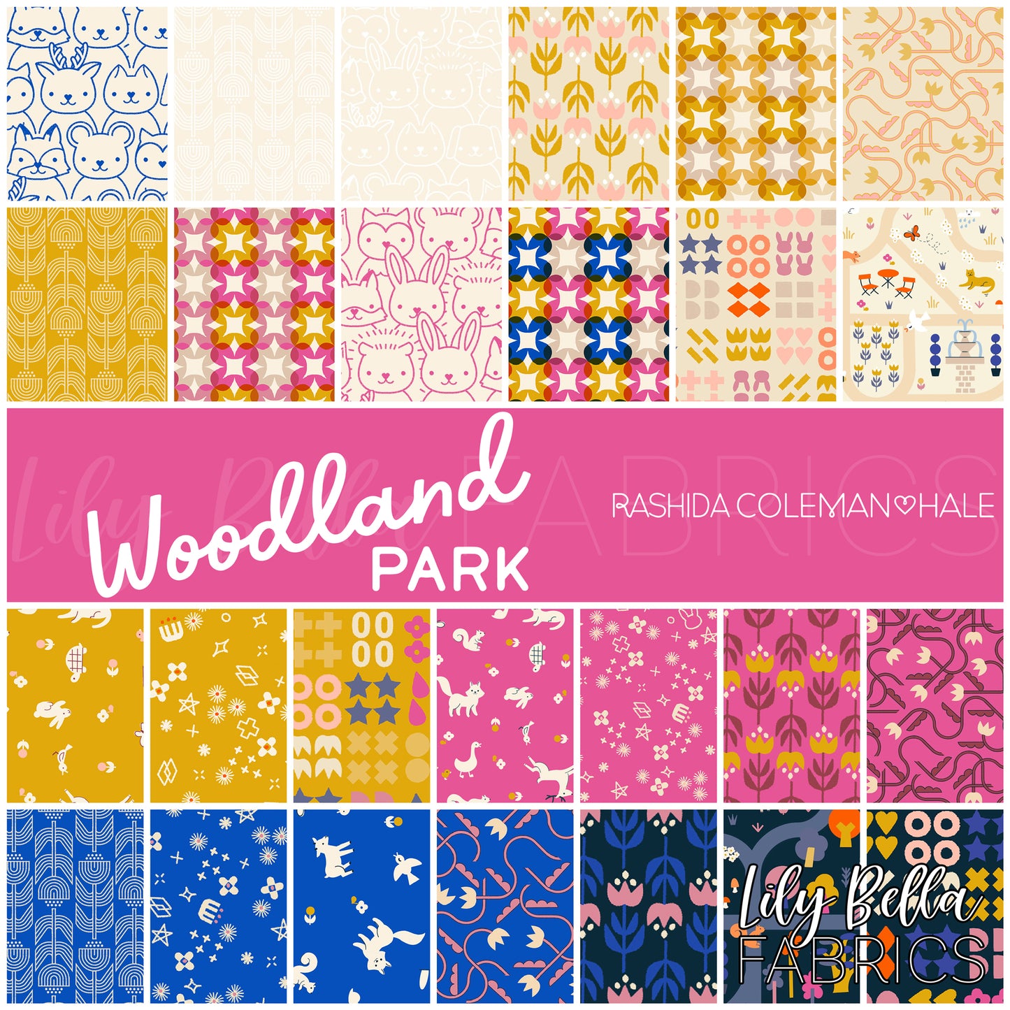 Woodland Park Fat Quarter Bundle (26 pcs) by Rashida Coleman-Hale for Ruby Star Society