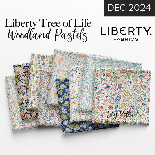 Liberty Tree of Life - Woodland Pastels Fat Quarter Bundle (13 pcs) by Liberty Fabrics for Riley Blake