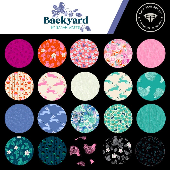 Backyard Fat Quarter Bundle (29 pcs) by Sarah Watts for Ruby Star Society