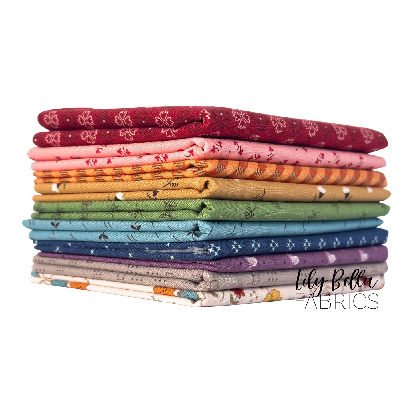 Autumn Fat Quarter Bundle (10 pcs) by Lori Holt for Riley Blake