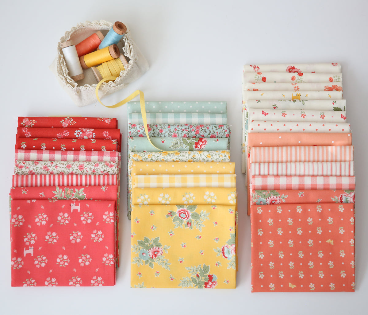 Apricot Candy Fabric Collection by Bunny Hill Designs for Moda at Lily Bella Fabrics