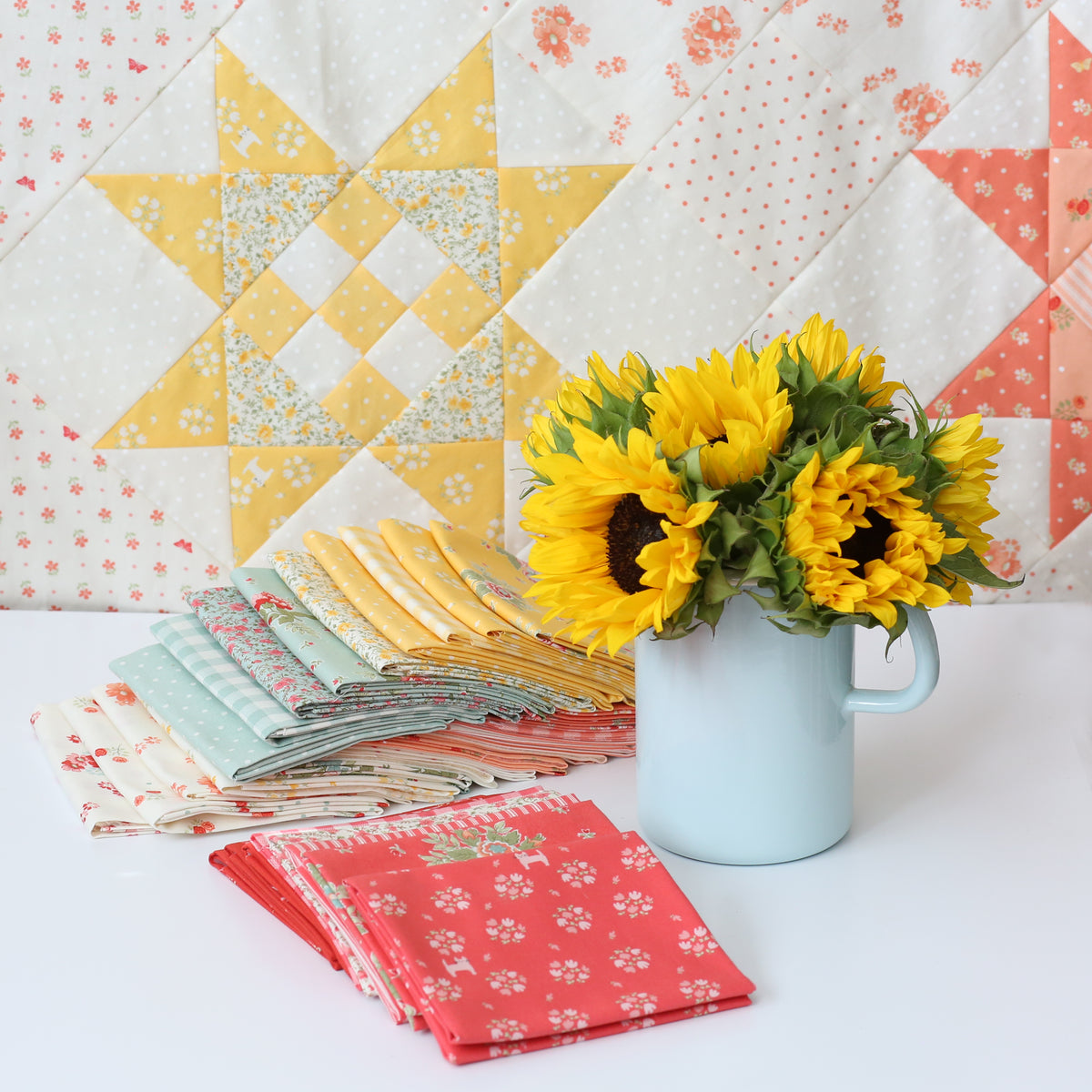 Apricot Candy Fabric Collection by Bunny Hill Designs for Moda at Lily Bella Fabrics