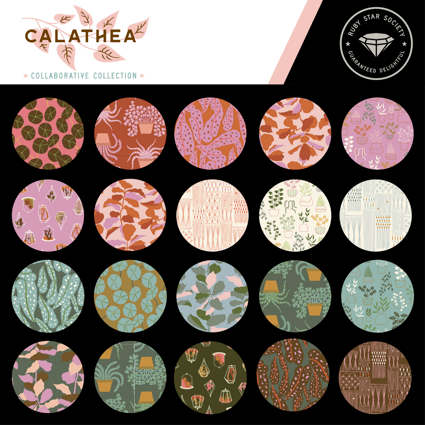 Calathea Fat Quarter Bundle (22 pcs) by Ruby Star Society Collaborative