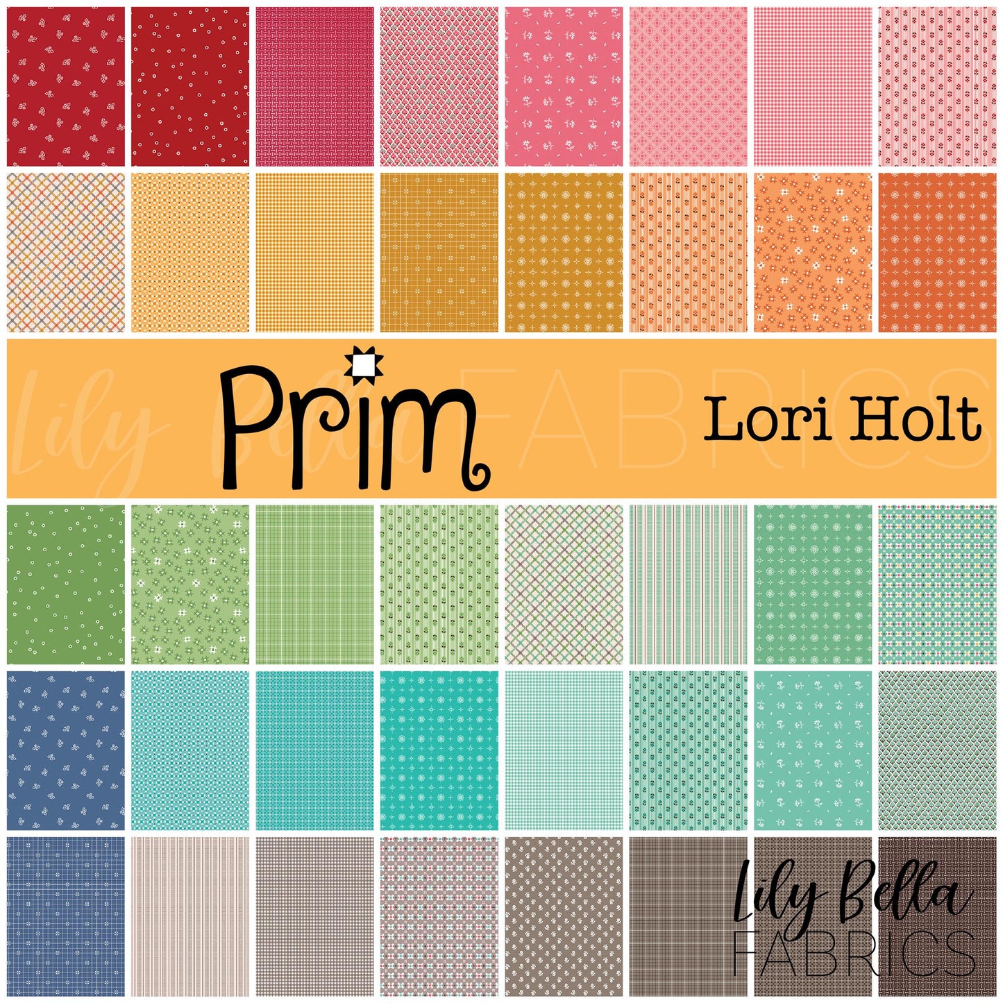 Prim Rolie Polie (40 pcs) by Lori Holt for Riley Blake