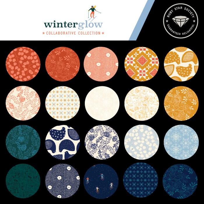 Winterglow Jelly Roll (40 pcs) by Ruby Star Society Collaboration for Ruby Star Society