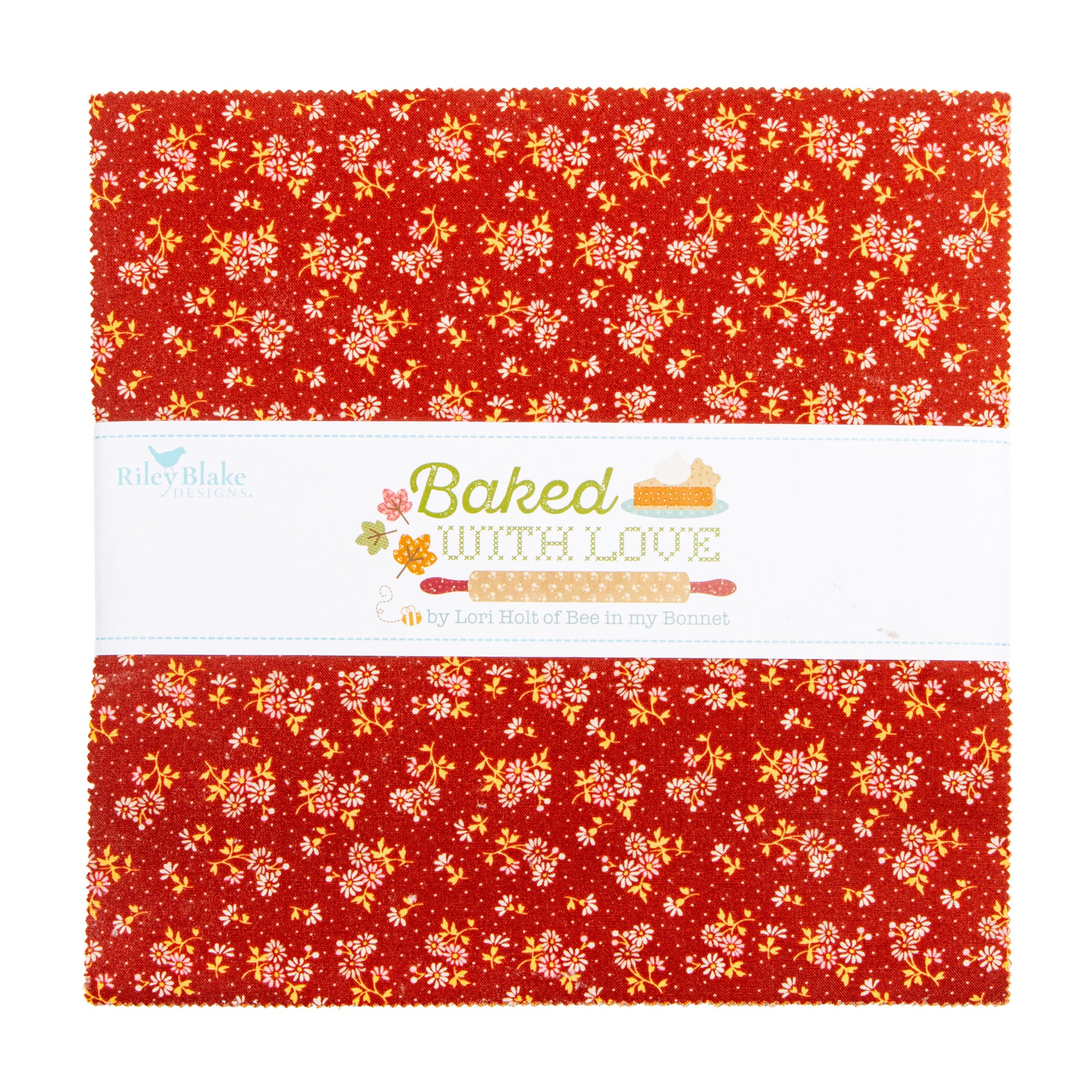 Baked with Love 10 Inch Stacker (42 pieces) by Lori Holt for Riley Blake Designs (10-17780-42)