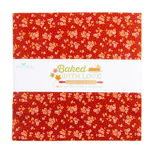 Baked with Love 10 Inch Stacker (42 pieces) by Lori Holt for Riley Blake Designs (10-17780-42)