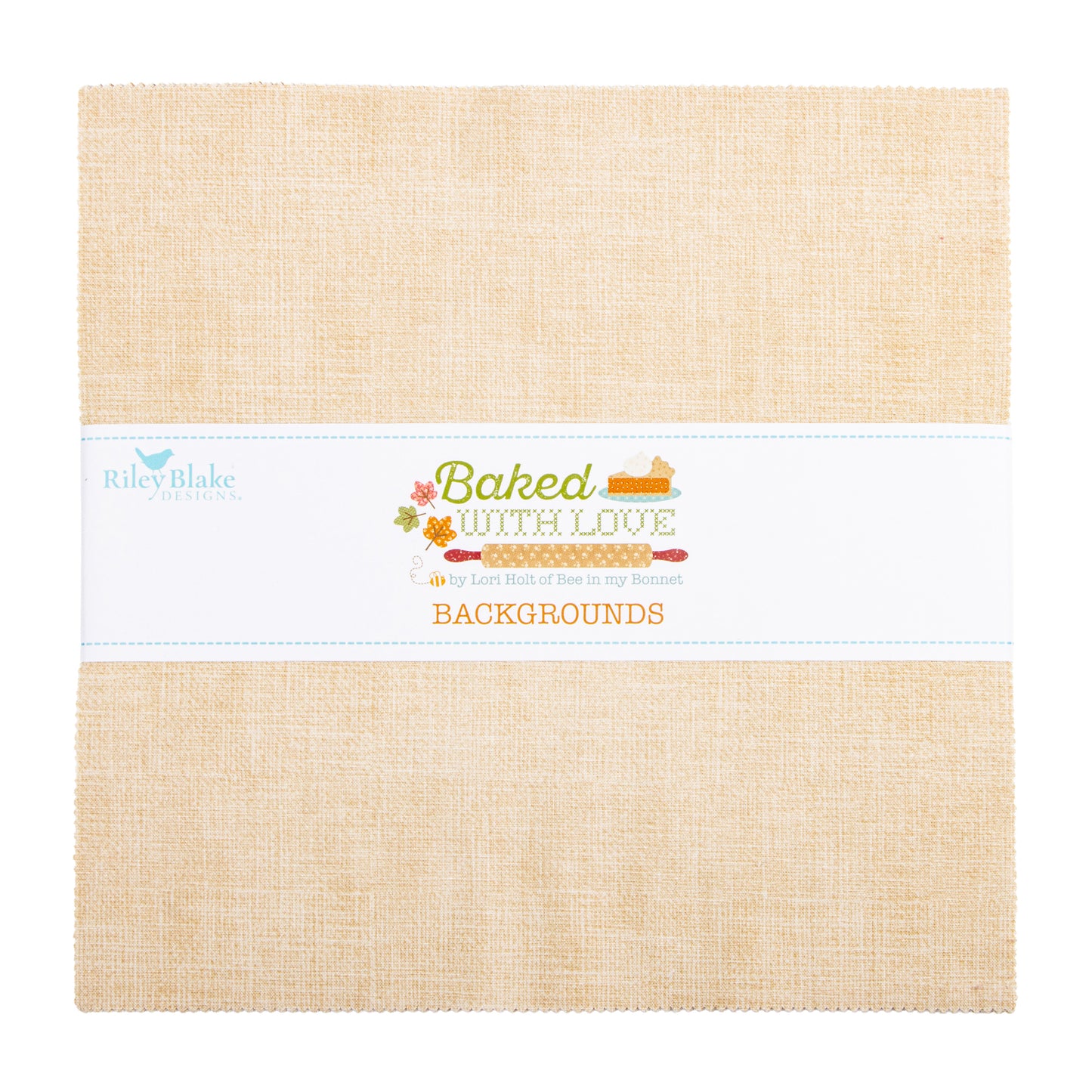Baked with Love Backgrounds 10 Inch Stacker (42 pieces) by Lori Holt for Riley Blake Designs (10-17780B-42)